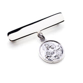 Aguja con escapulario MADRE - medalla de plata 15mm